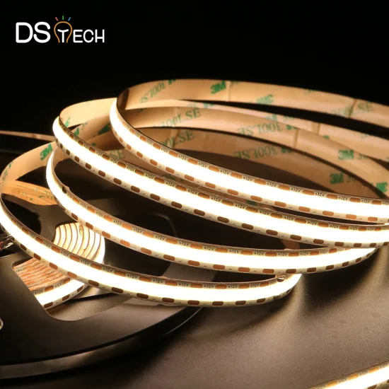 Cinta flexible LED COB de 8 mm PCB 512 chips/M Cinta sin puntos de tira de luz LED COB